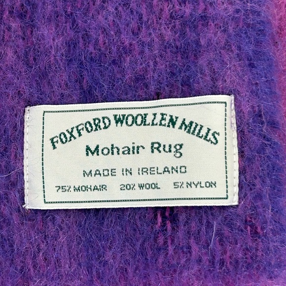 Foxford Woollen Mills Mohair Rug
Throw Blanket
Plaid Check
Made In Ireland 59x37 - Picture 2 of 5